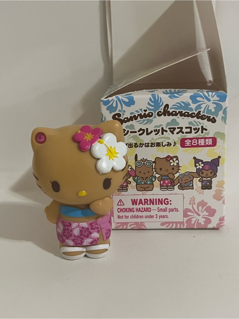 Hello Kitty Tokonatsu Pink Floral Skirt Blind Box Figure